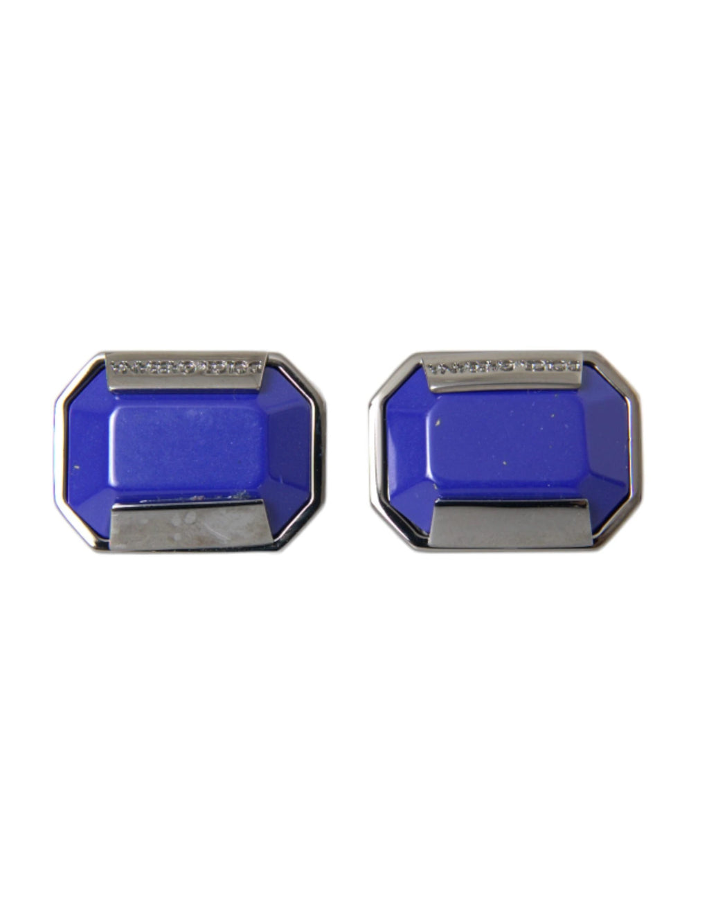 Dolce & Gabbana Silver Plated Brass Pin Crystal Cufflinks by Dolce & Gabbana