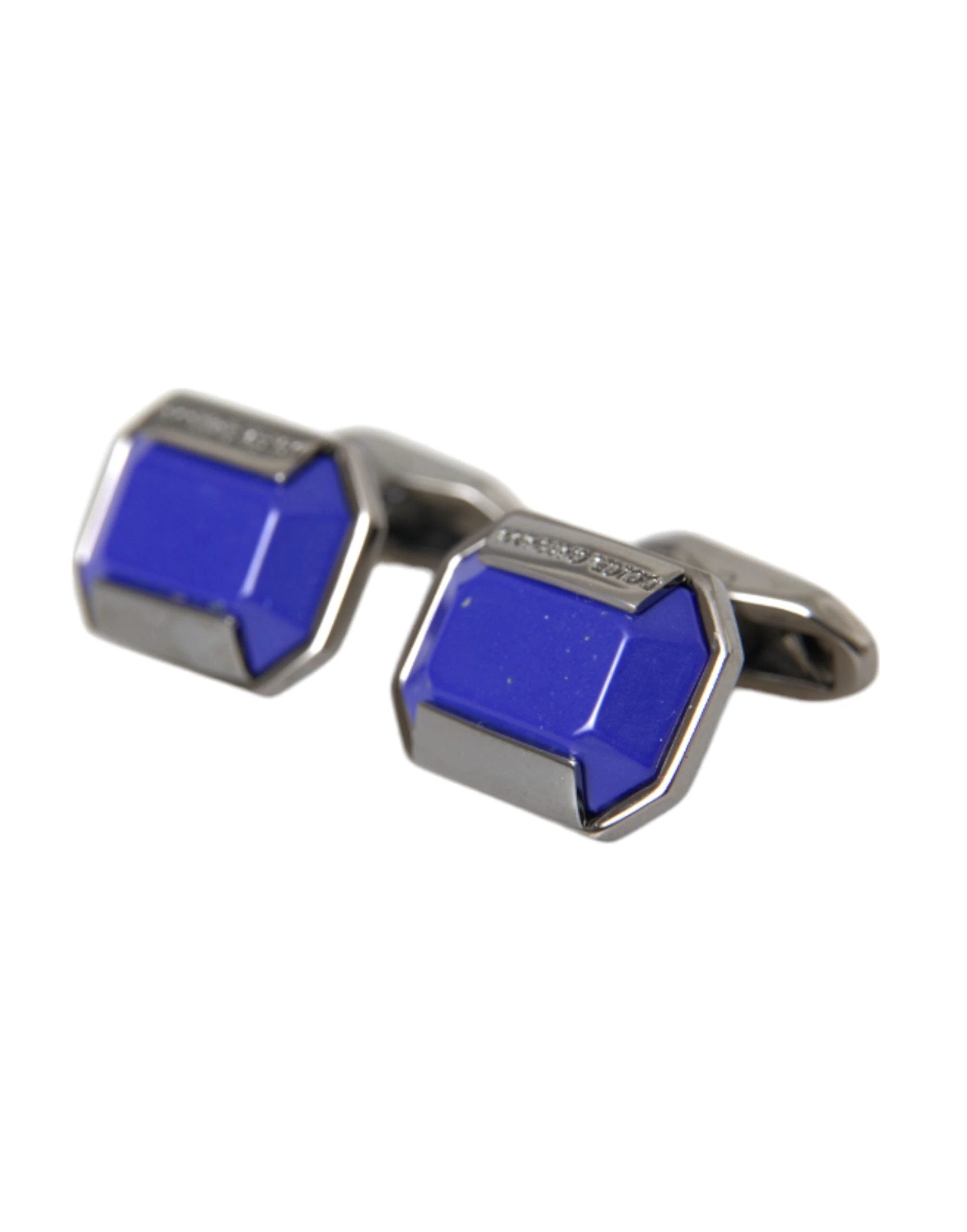 Dolce & Gabbana Silver Plated Brass Pin Crystal Cufflinks by Dolce & Gabbana