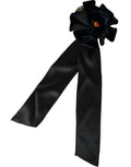 Dolce & Gabbana Black Silk Gold Brass Floral Hair Pin Brooch by Dolce & Gabbana