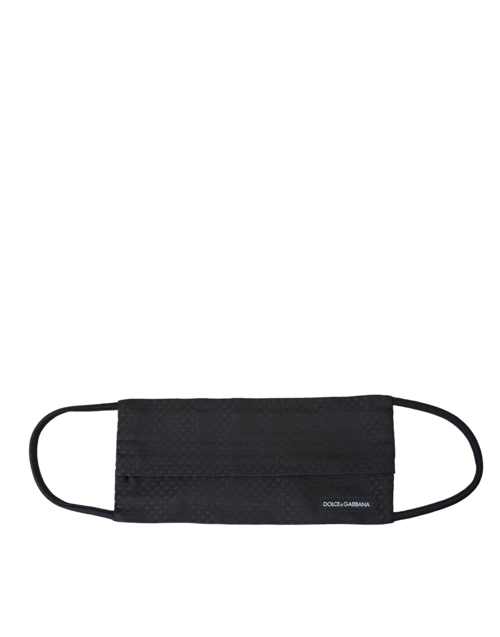 Dolce & Gabbana Black 100% Silk Adjustable Necktie Face Mask by Dolce & Gabbana