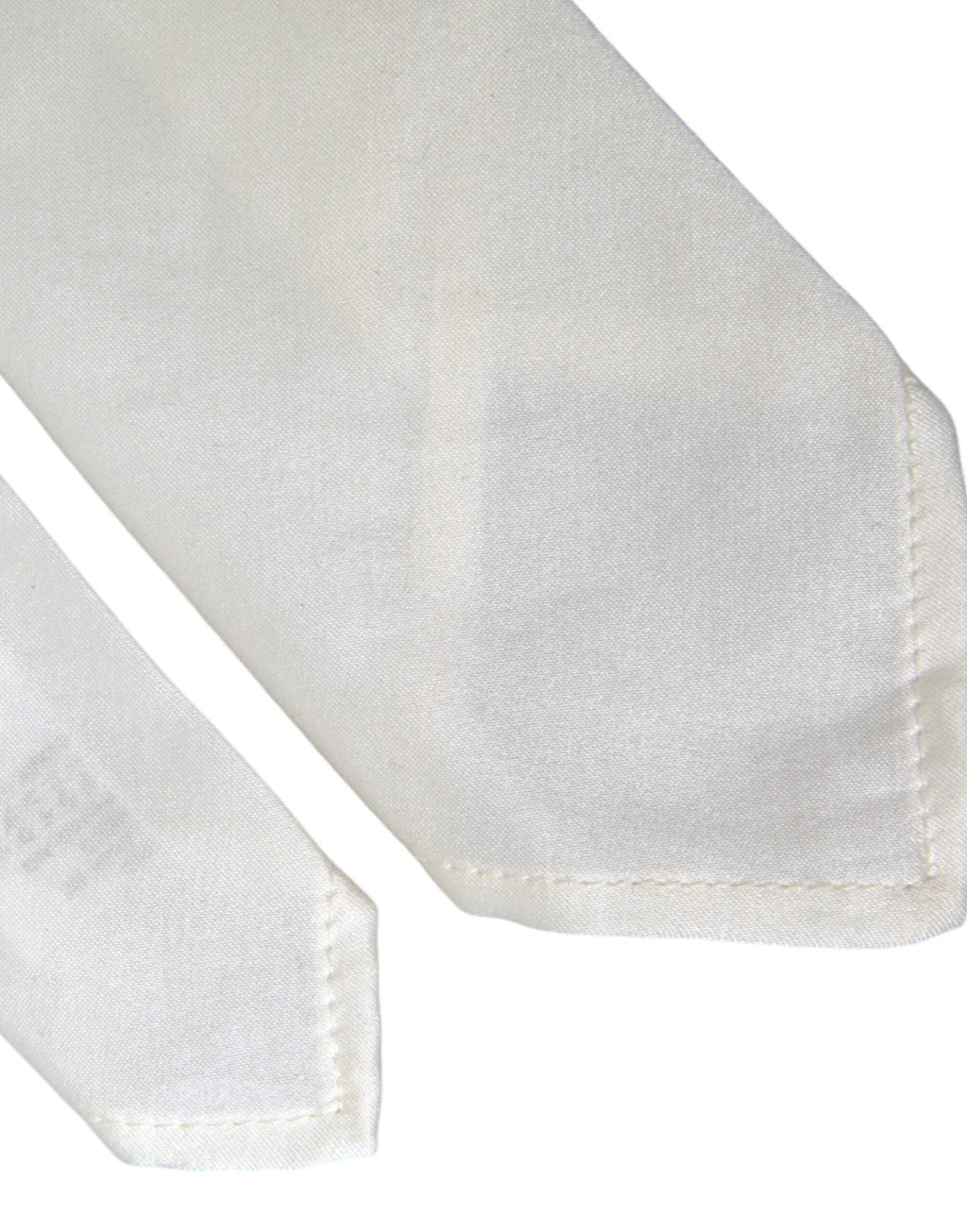 Dolce & Gabbana White Silk Blend Adjustable Tie Men by Dolce & Gabbana