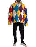 Dolce & Gabbana Multicolor Windbreaker Puffer Jacket Men by Dolce & Gabbana