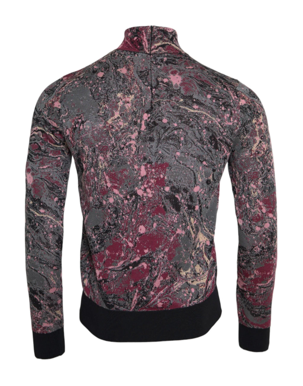 Dolce & Gabbana Multicolor Graphic Turtle Neck Men Sweater by Dolce & Gabbana