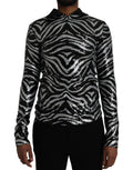 Dolce & Gabbana Black Silver Sequined Polyester Sweater by Dolce & Gabbana