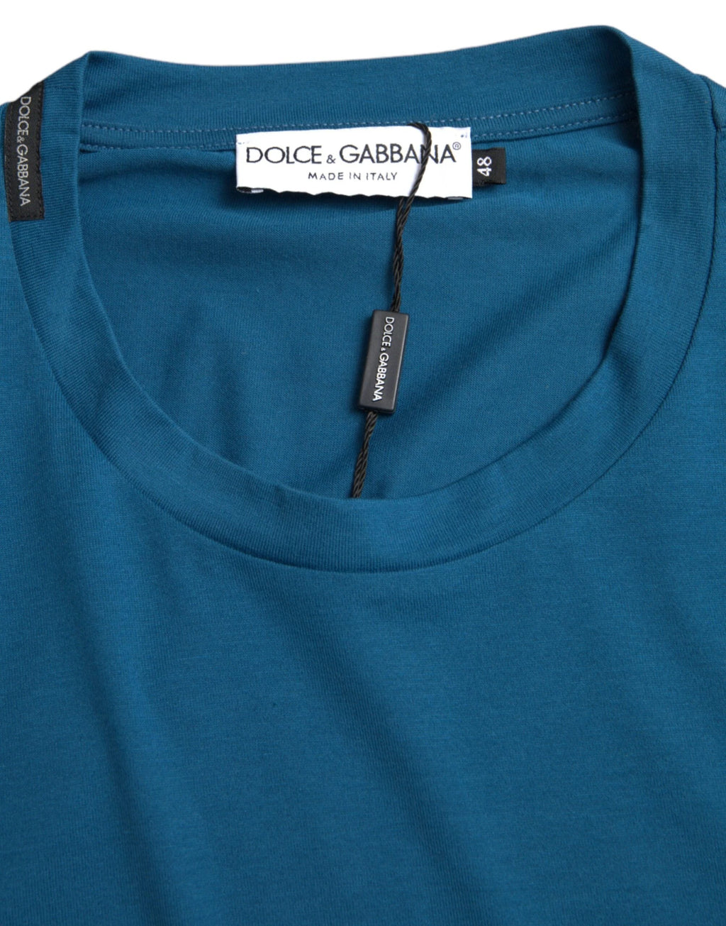 Dolce & Gabbana Blue Logo Round Neck Short Sleeves T-shirt by Dolce & Gabbana