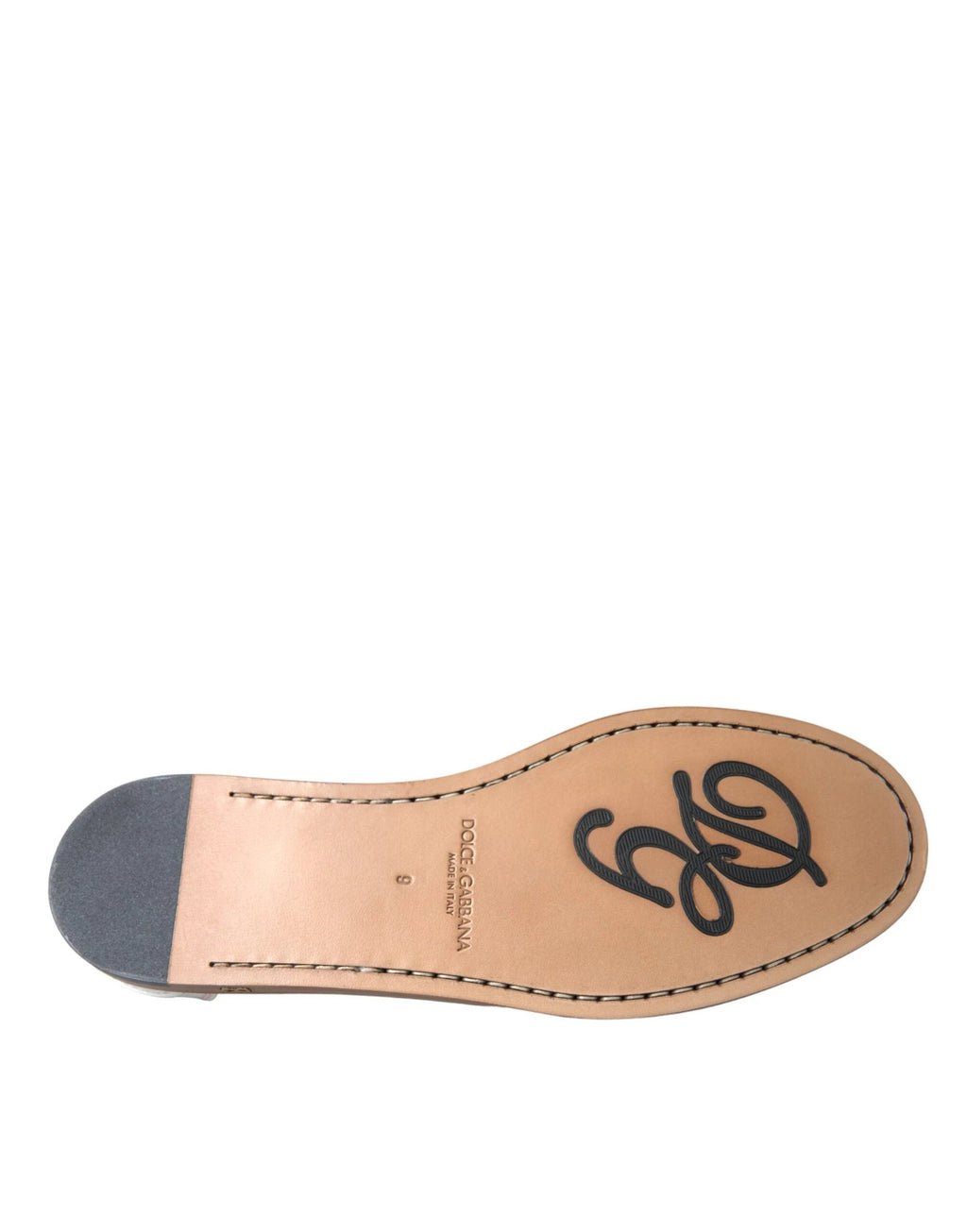 Dolce & Gabbana White Leather Slip On Mocassin Loafers Shoes by Dolce & Gabbana