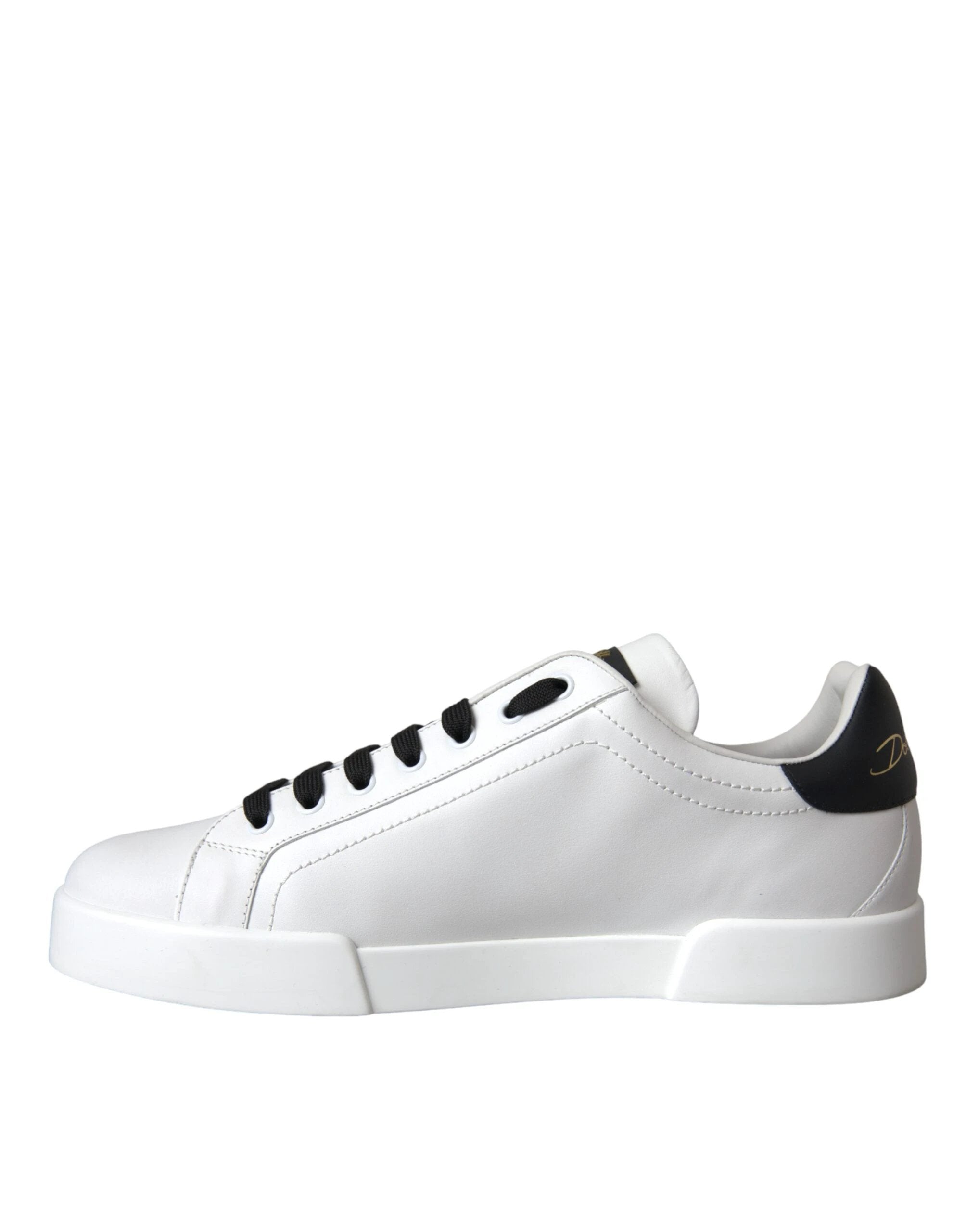 Dolce & Gabbana White Leather DG Logo Casual Low Top Sneakers Shoes by Dolce & Gabbana
