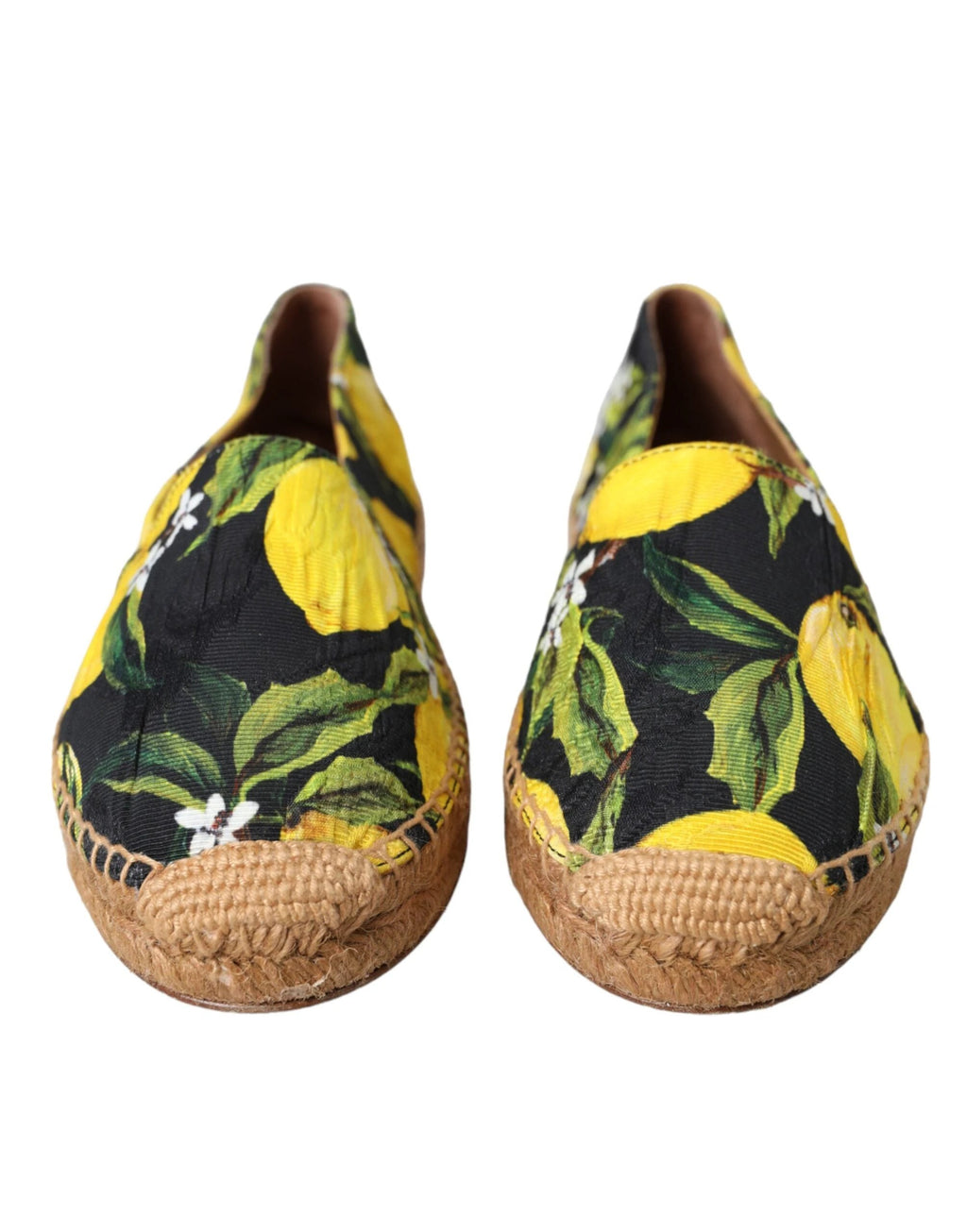 Dolce & Gabbana Multicolor Lemon Slip On Espadrilles Shoes by Dolce & Gabbana