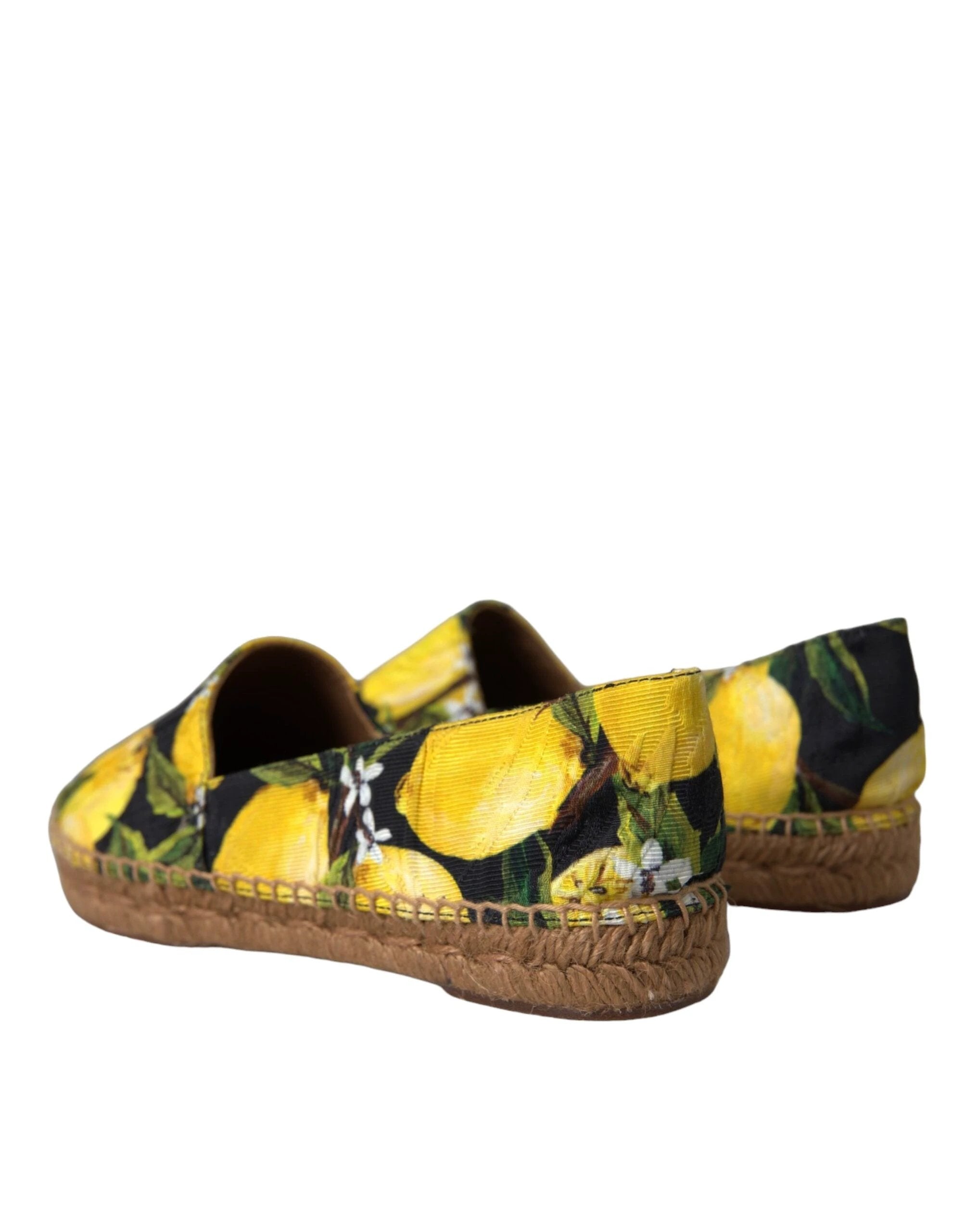 Dolce & Gabbana Multicolor Lemon Slip On Espadrilles Shoes by Dolce & Gabbana