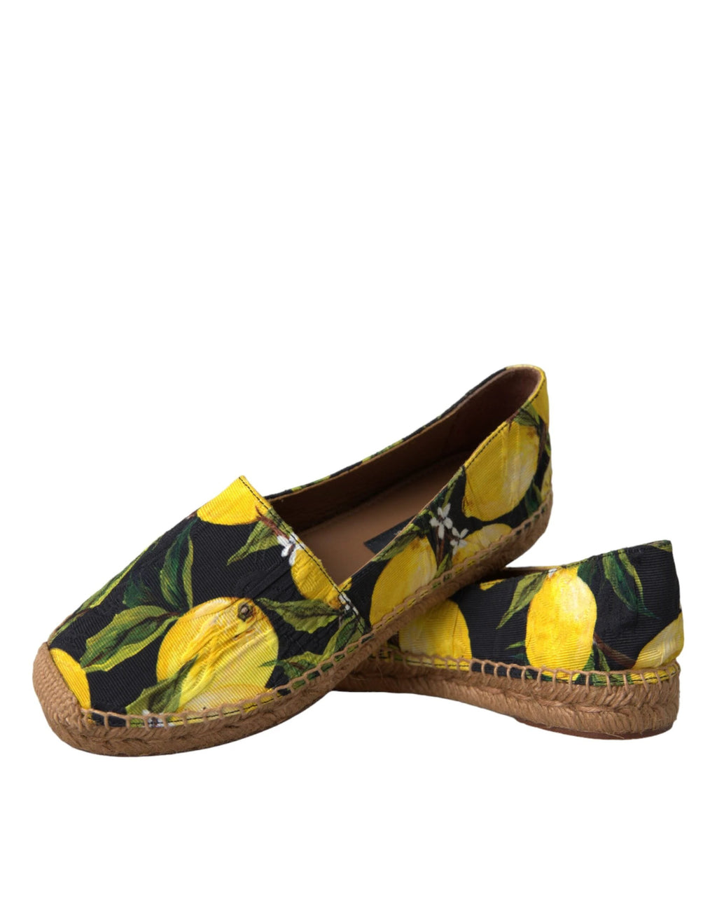 Dolce & Gabbana Multicolor Lemon Slip On Espadrilles Shoes by Dolce & Gabbana