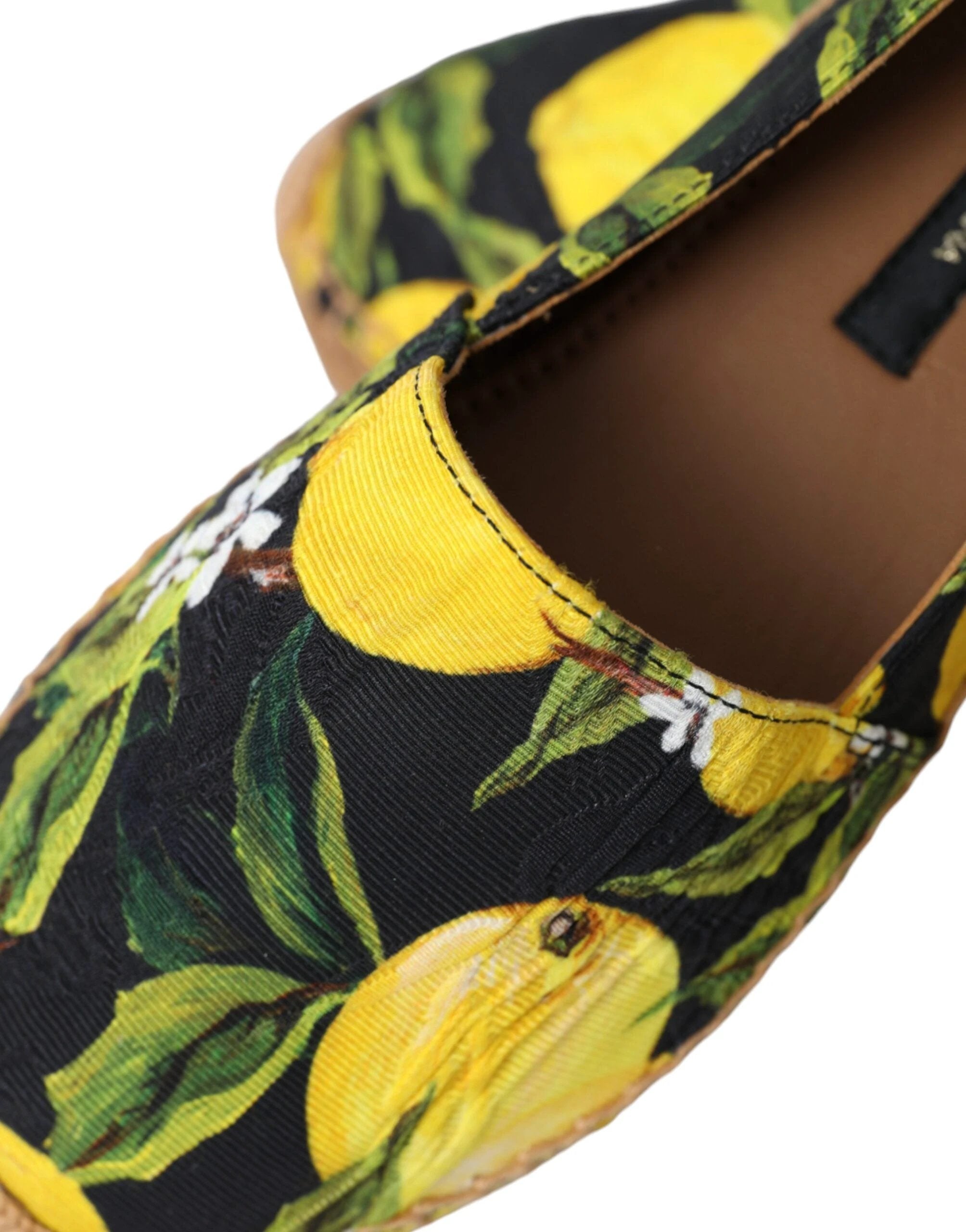 Dolce & Gabbana Multicolor Lemon Slip On Espadrilles Shoes by Dolce & Gabbana