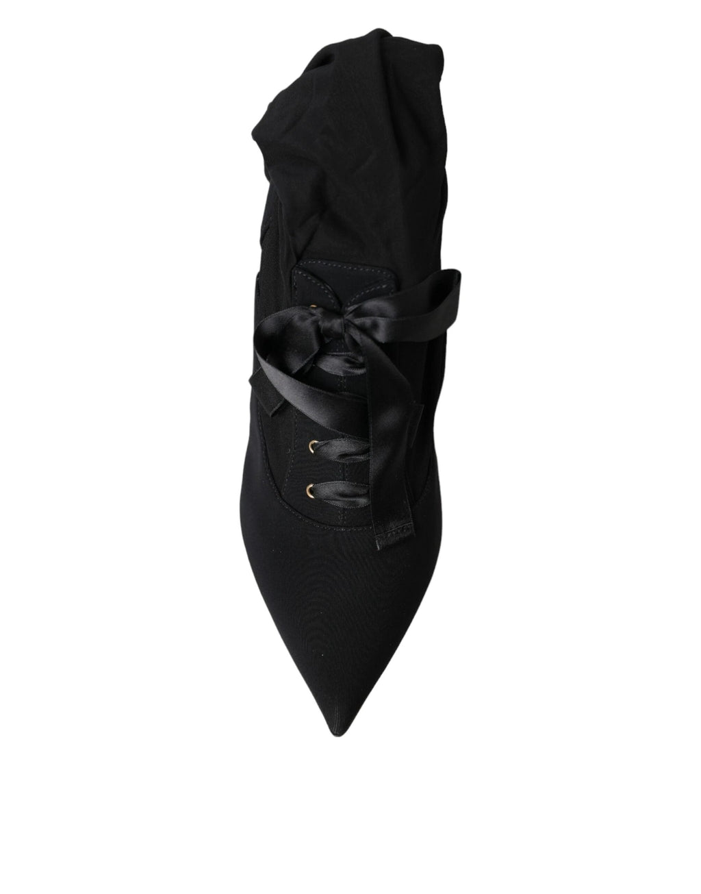 Dolce & Gabbana Black Stiletto Heels Mid Calf Boots Shoes by Dolce & Gabbana