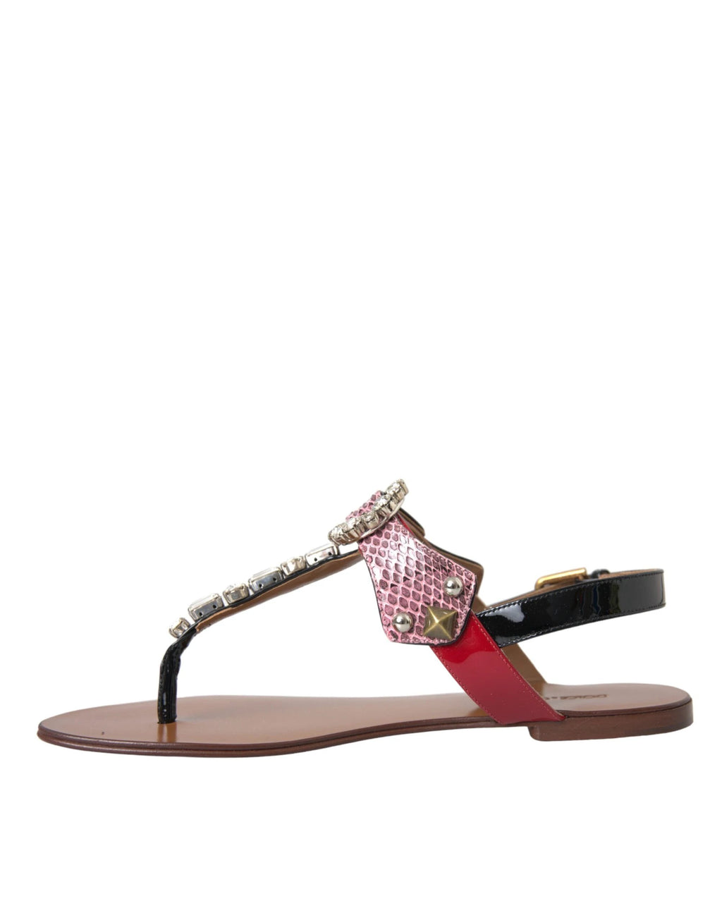 Dolce & Gabbana Multicolor Crystal Sandals Flip Flops Shoes by Dolce & Gabbana