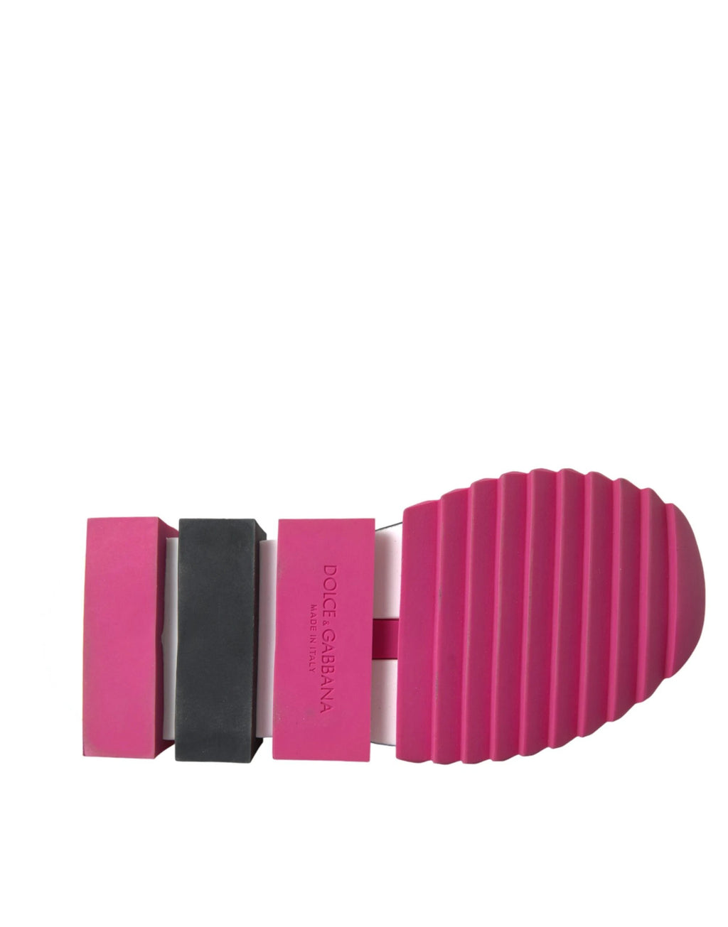 Dolce & Gabbana Pink Sorrento Crystals Sneakers Shoes by Dolce & Gabbana