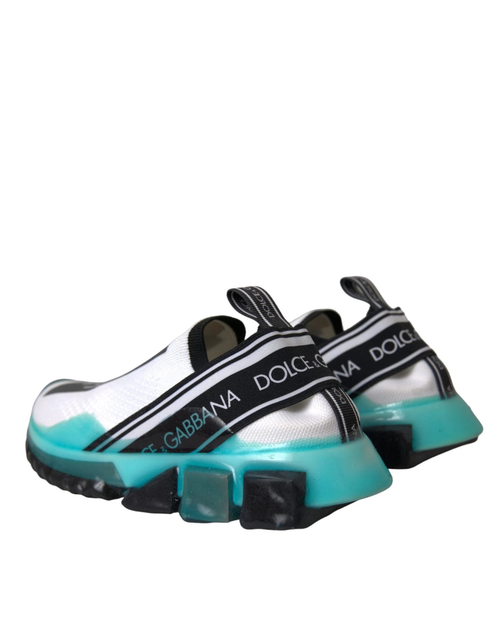 Dolce & Gabbana Black White Blue Slip On Sorrento Sneakers Shoes by Dolce & Gabbana