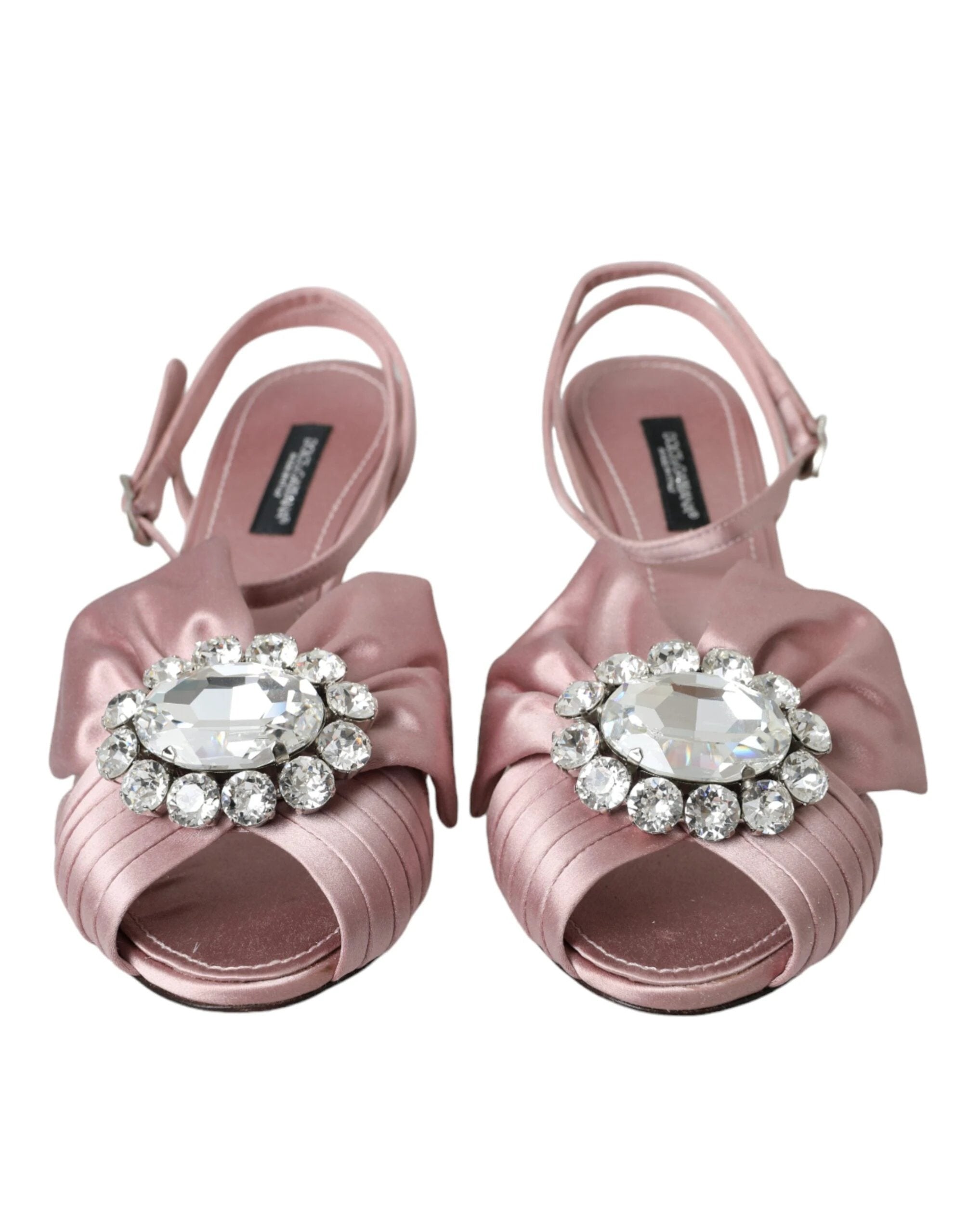 Dolce & Gabbana Pink Keira Crystal Heels Sandals Shoes by Dolce & Gabbana