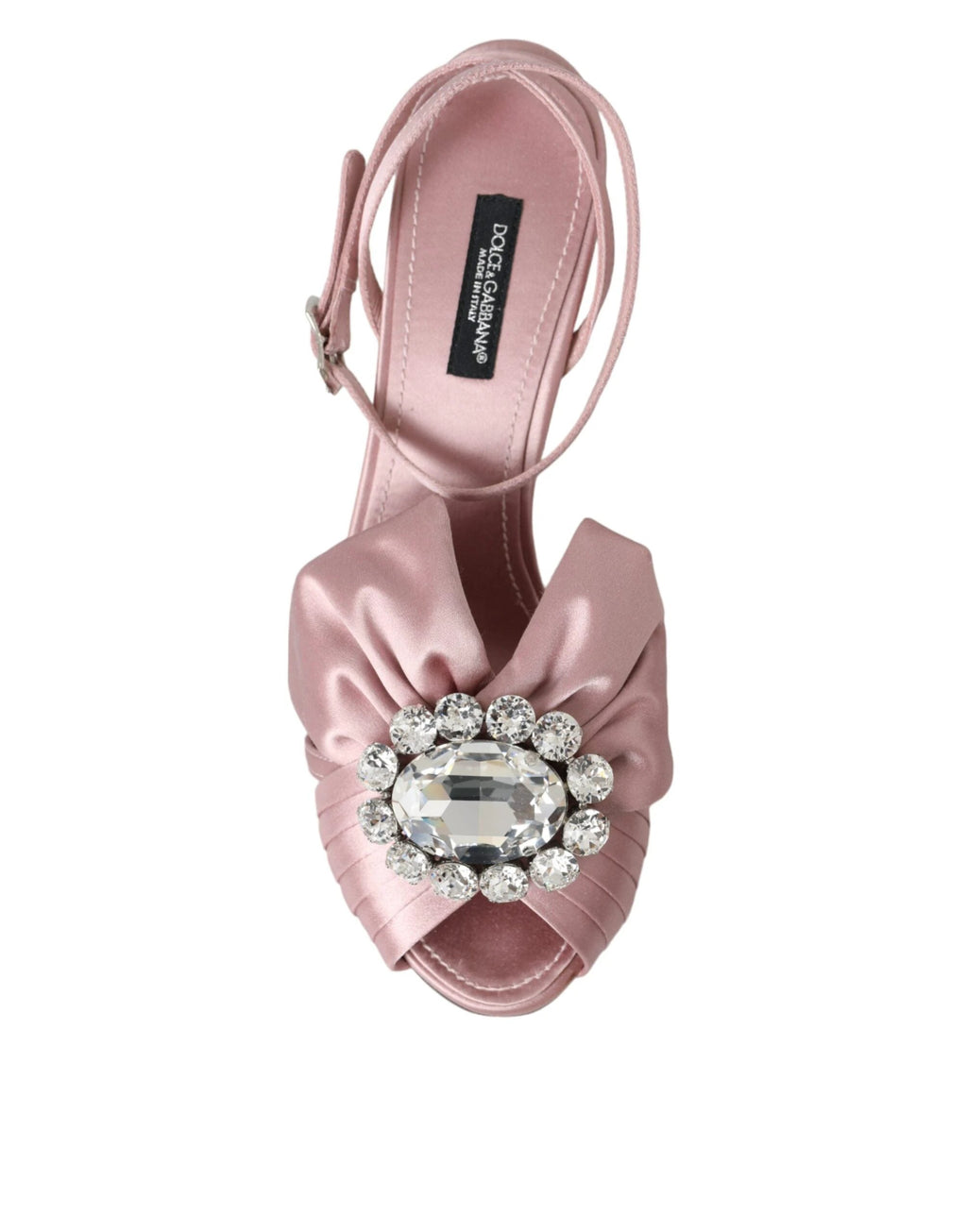 Dolce & Gabbana Pink Keira Crystal Heels Sandals Shoes by Dolce & Gabbana