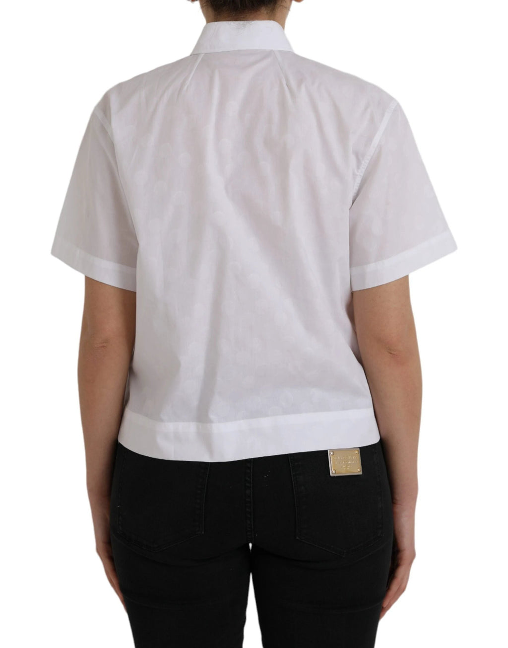 Dolce & Gabbana White Collared Short Sleeve Polo Shirt Top by Dolce & Gabbana