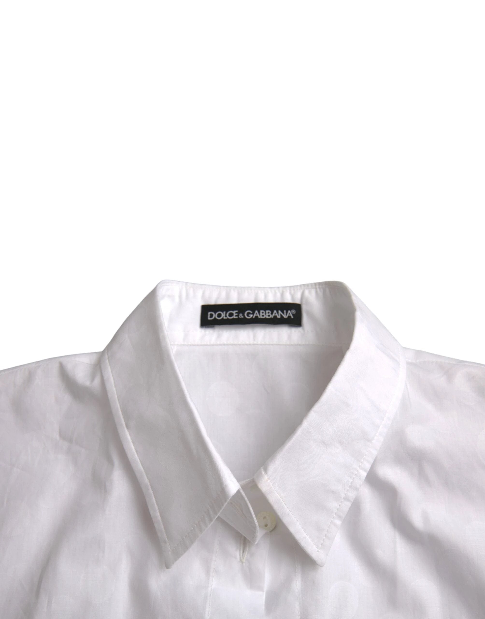 Dolce & Gabbana White Collared Short Sleeve Polo Shirt Top by Dolce & Gabbana