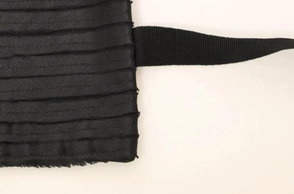 Dolce & Gabbana Black Silk Womens Waist Cummerbund by Dolce & Gabbana