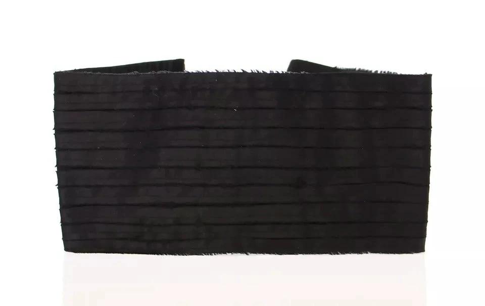 Dolce & Gabbana Black Silk Womens Waist Cummerbund by Dolce & Gabbana
