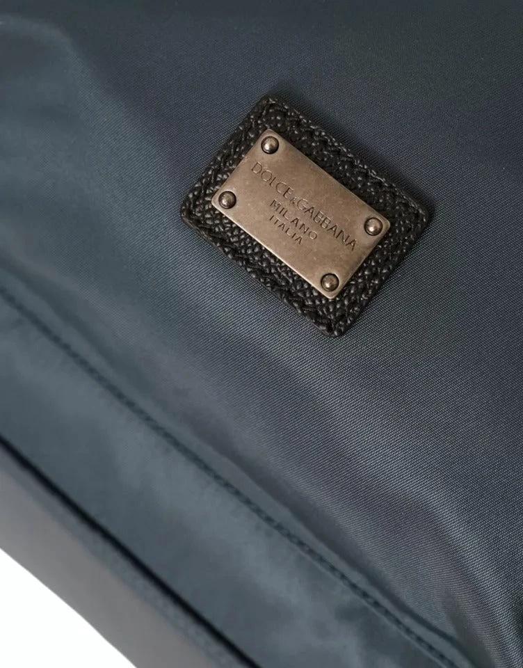 Dolce & Gabbana Blue Nylon #DGFamily Patch Men Backpack Bag by Dolce & Gabbana