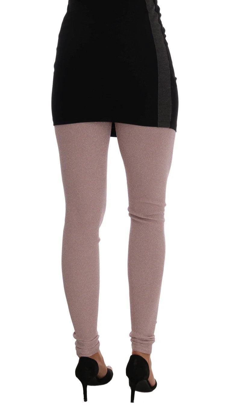 Dolce & Gabbana Pink Stretch Waist Tights Stockings by Dolce & Gabbana
