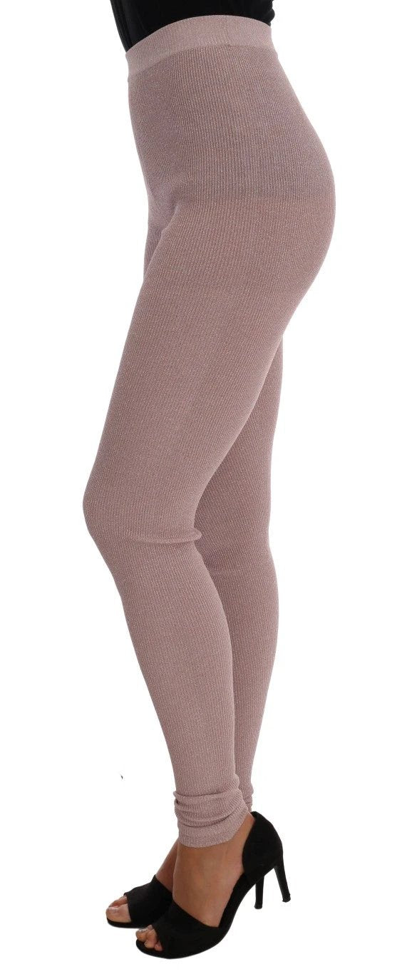 Dolce & Gabbana Pink Stretch Waist Tights Stockings by Dolce & Gabbana
