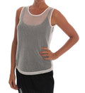 Dolce & Gabbana White Net Tank Transparent Top by Dolce & Gabbana