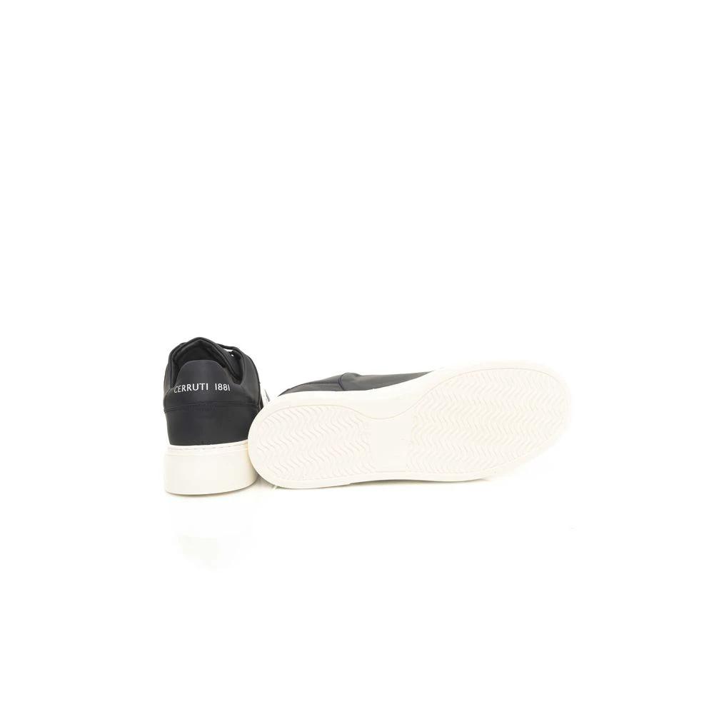 Baskets Cerruti 1881 en cuir de vache bleu pour hommes