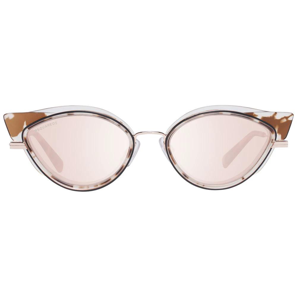 Lunettes de soleil Dsquared² marron en métal et plastique