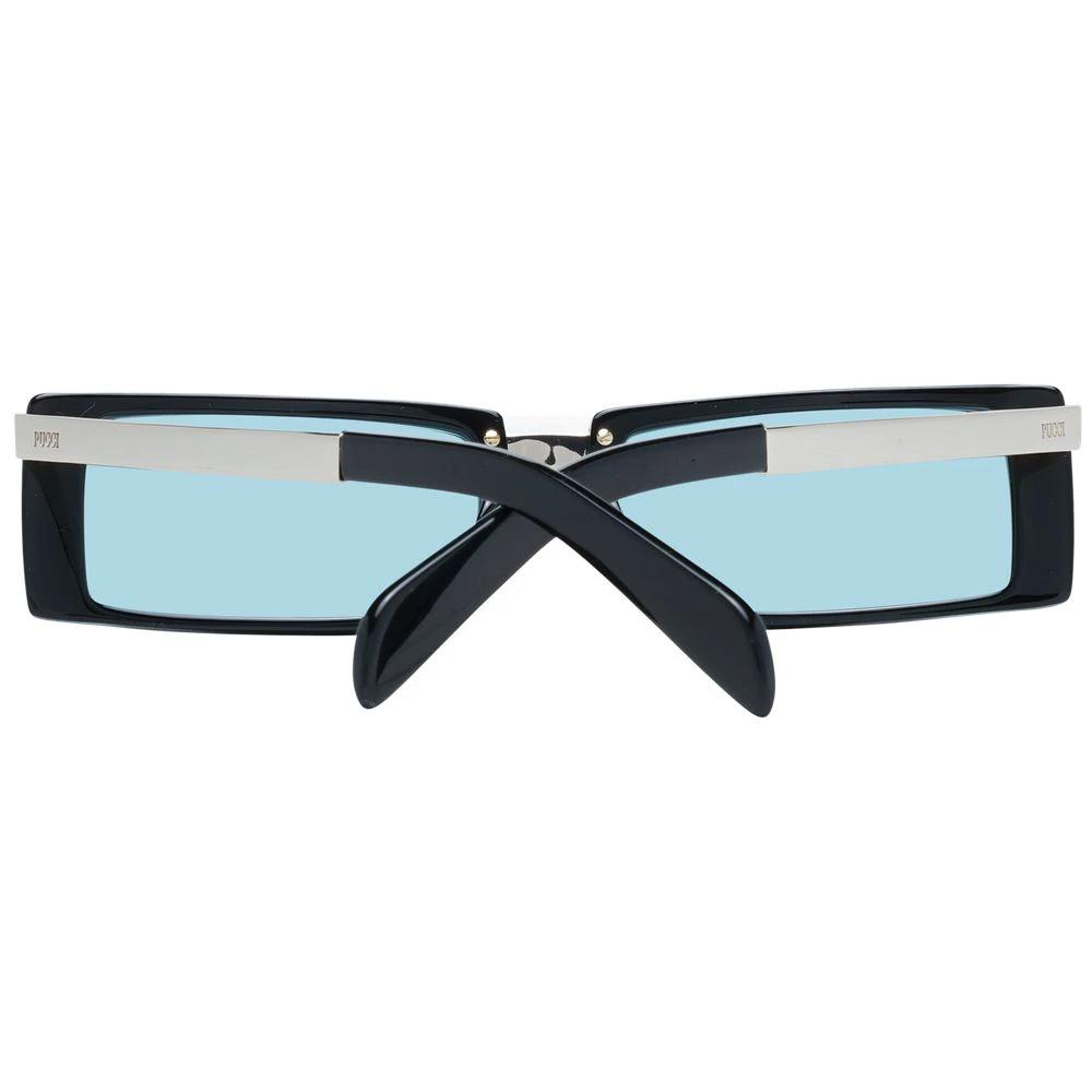 Lunettes de soleil en plastique noir Emilio Pucci