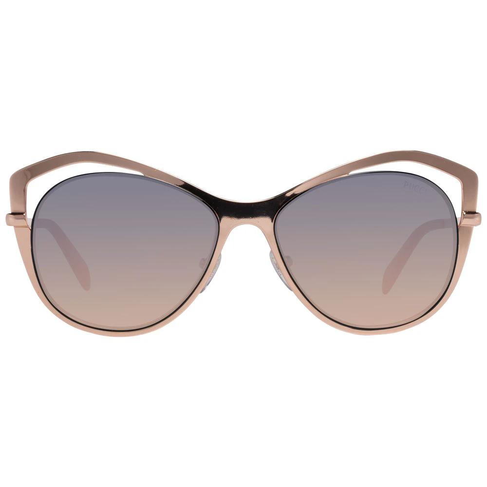 Emilio Pucci Rose Gold Metal Sunglasses