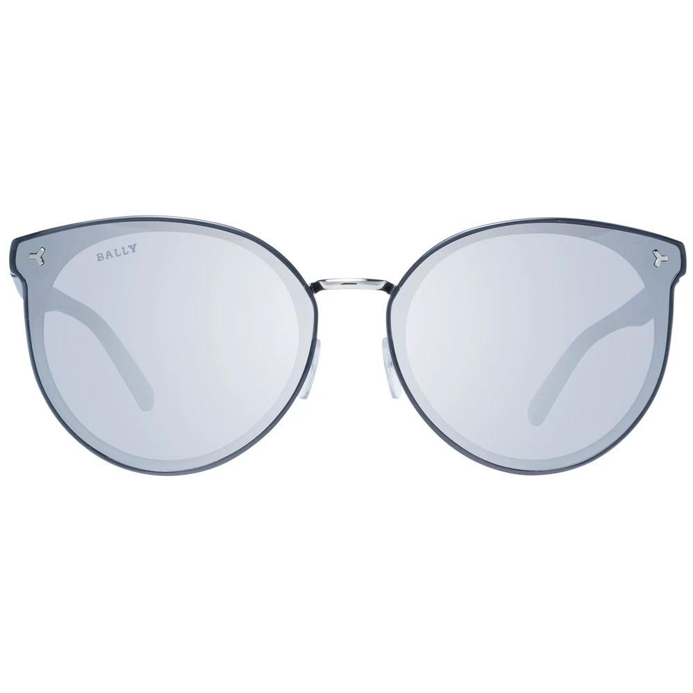 Lunettes de soleil Bally grises en métal et plastique