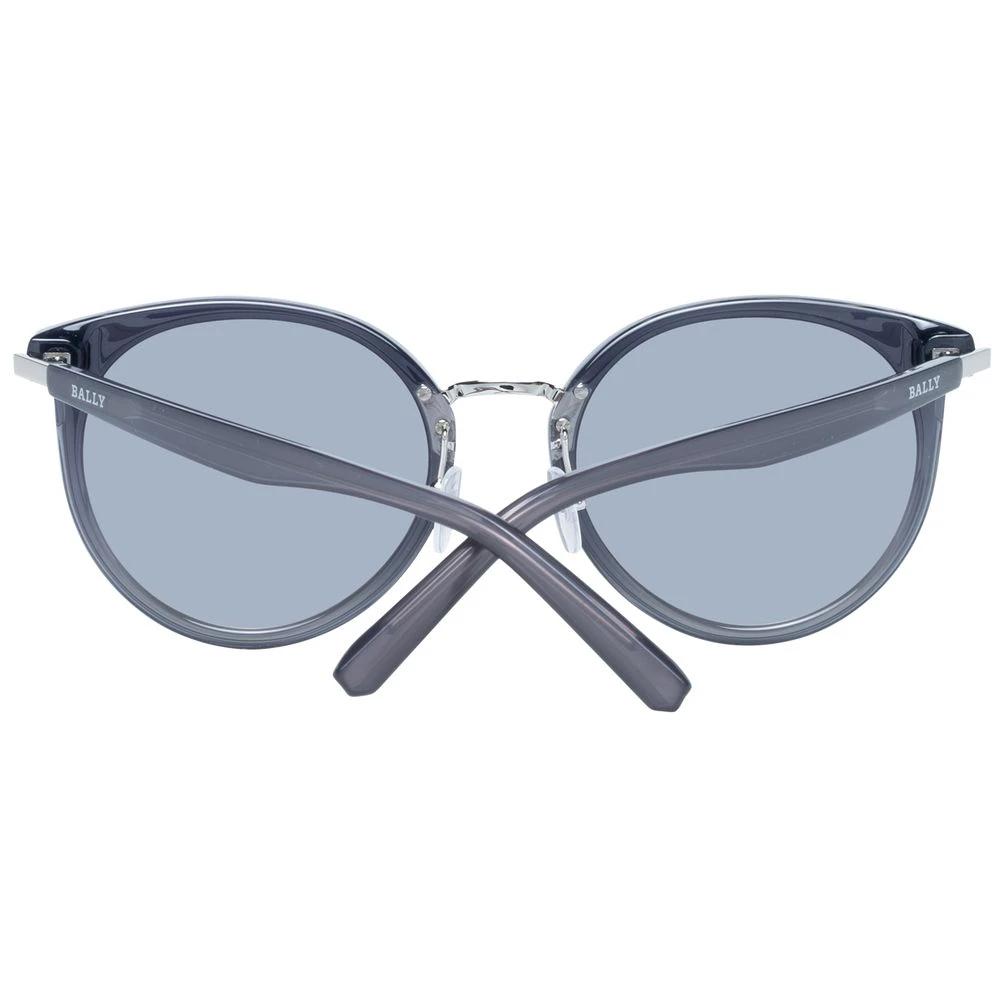 Lunettes de soleil Bally grises en métal et plastique