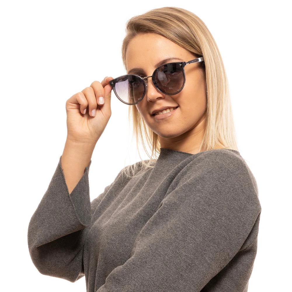 Lunettes de soleil Bally grises en métal et plastique