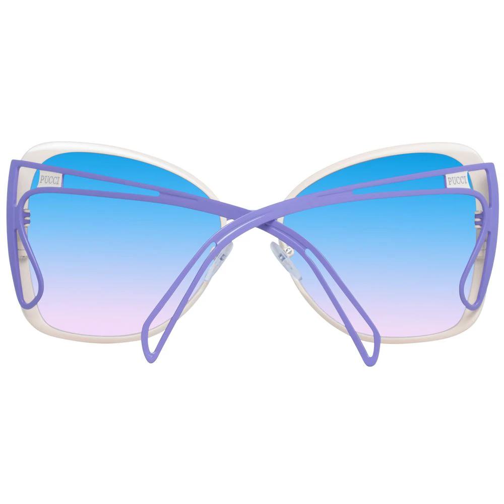 Emilio Pucci Beige Metal Sunglasses