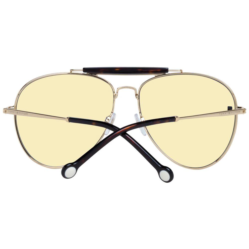 Lunettes de soleil Tommy Hilfiger en métal doré