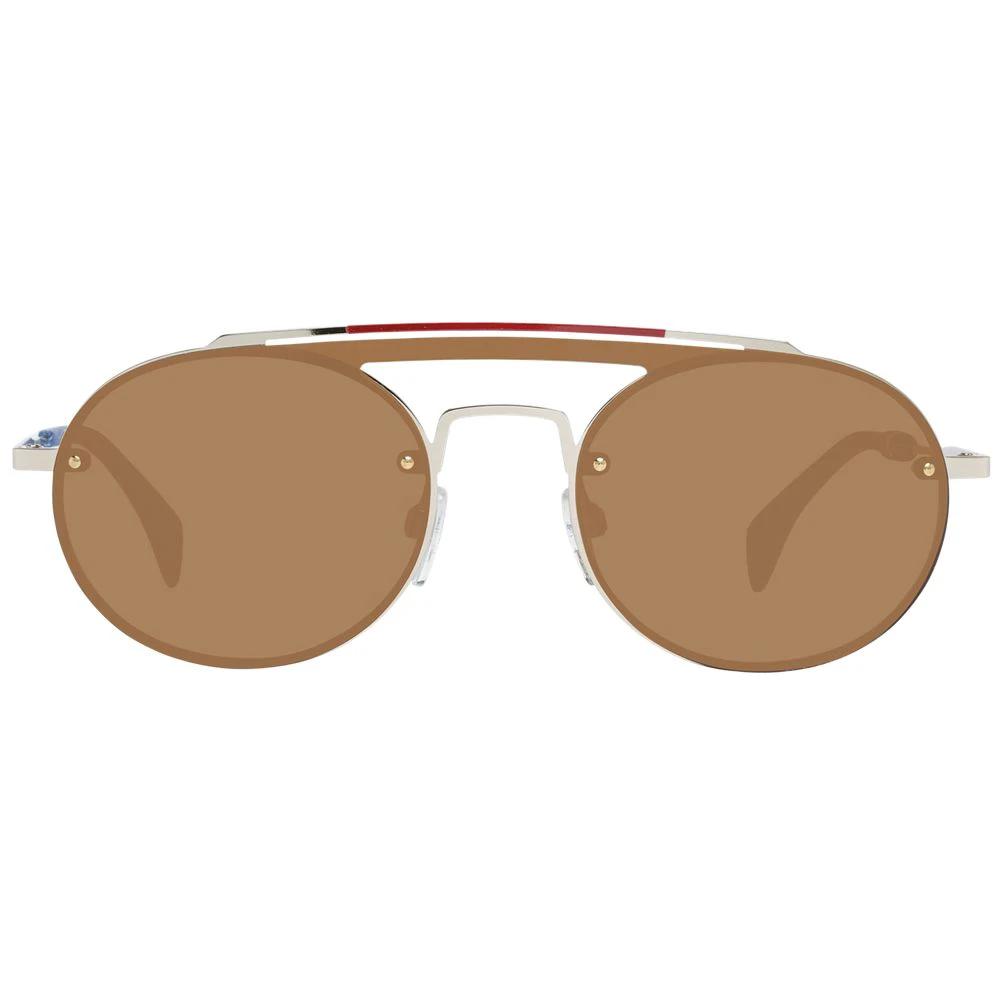 Lunettes de soleil Tommy Hilfiger en métal doré et plastique