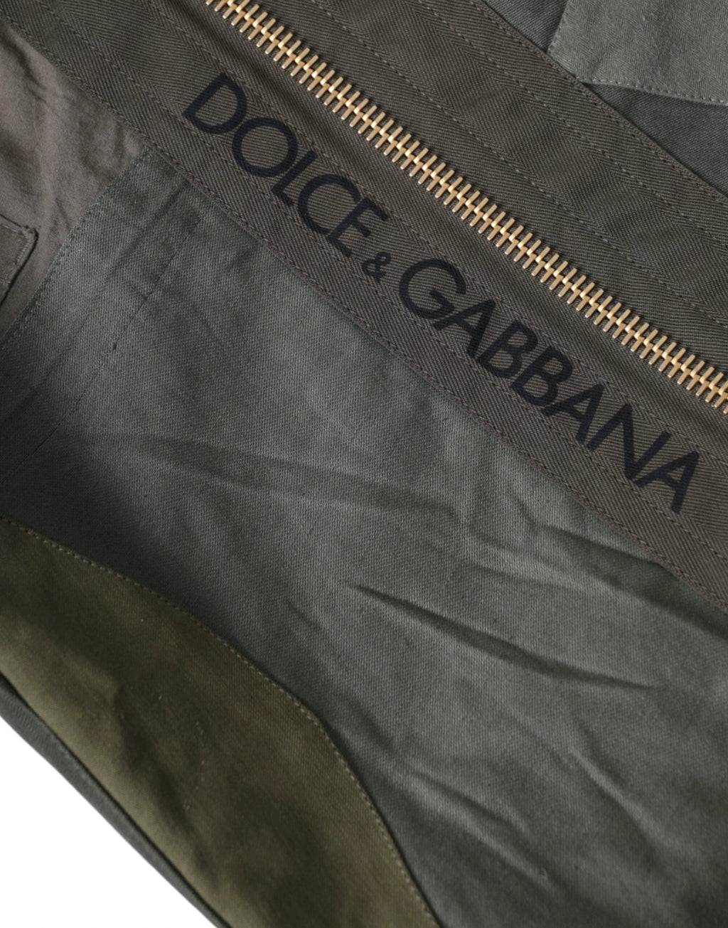 Dolce & Gabbana Military Green Patchwork Rucksack Backpack Bag by Dolce & Gabbana