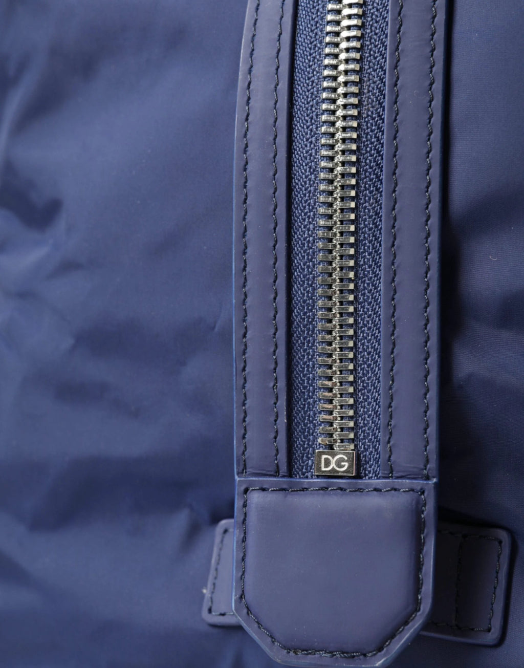 Dolce & Gabbana Blue Nylon Calfskin Hand Shoulder Duffel Bag by Dolce & Gabbana
