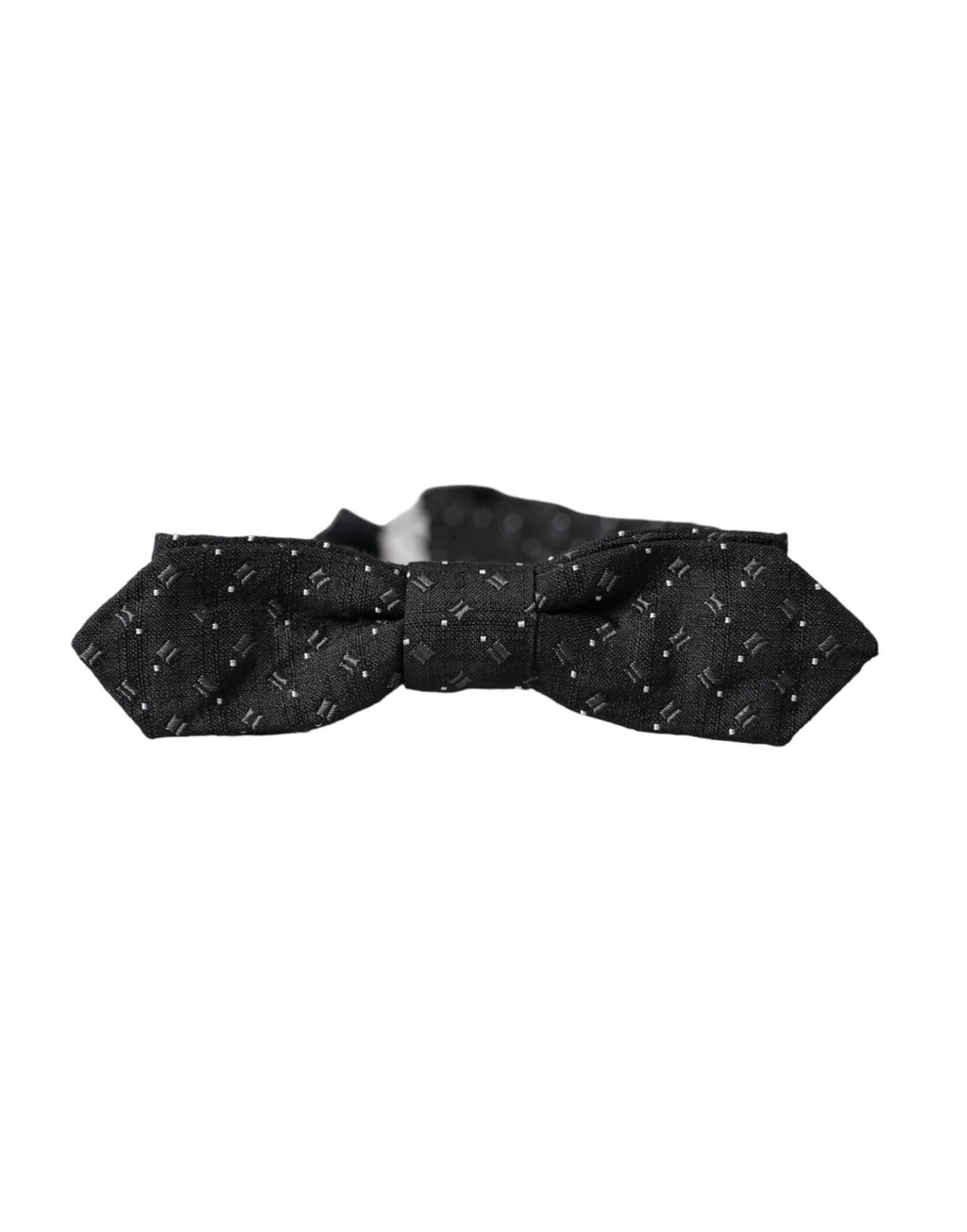 Dolce & Gabbana Black Silk Patterned Adjustable Neck Men Papillon Bow Tie by Dolce & Gabbana
