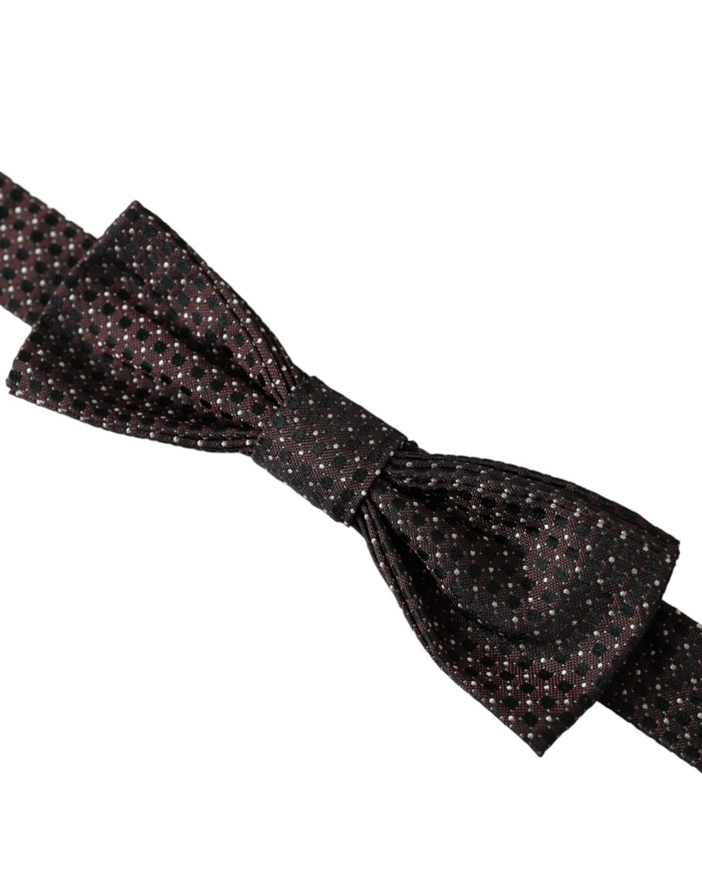 Dolce & Gabbana Brown Fantasy Silk Adjustable Neck Men Papillon Bow Tie by Dolce & Gabbana