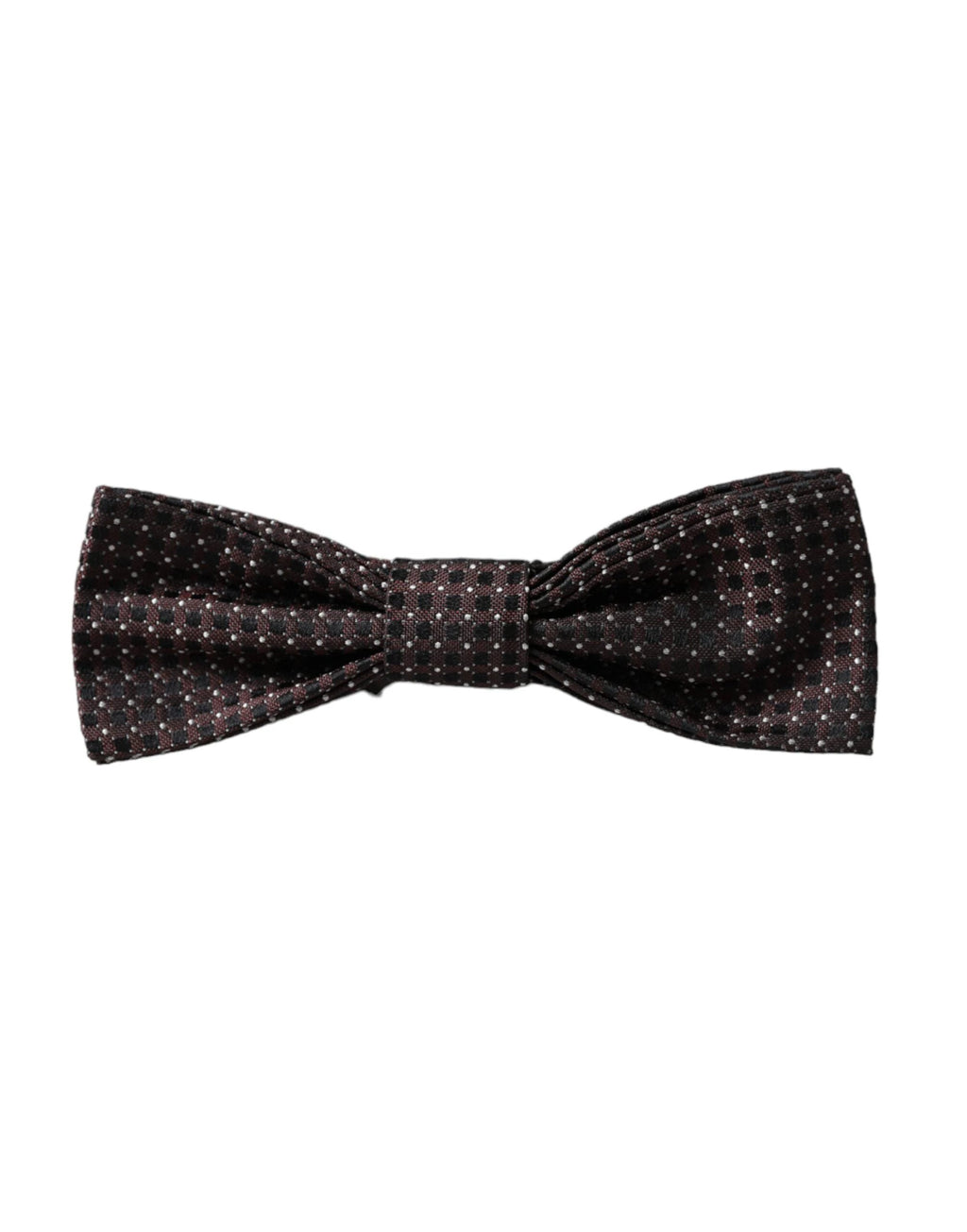 Dolce & Gabbana Brown Fantasy Silk Adjustable Neck Men Papillon Bow Tie by Dolce & Gabbana