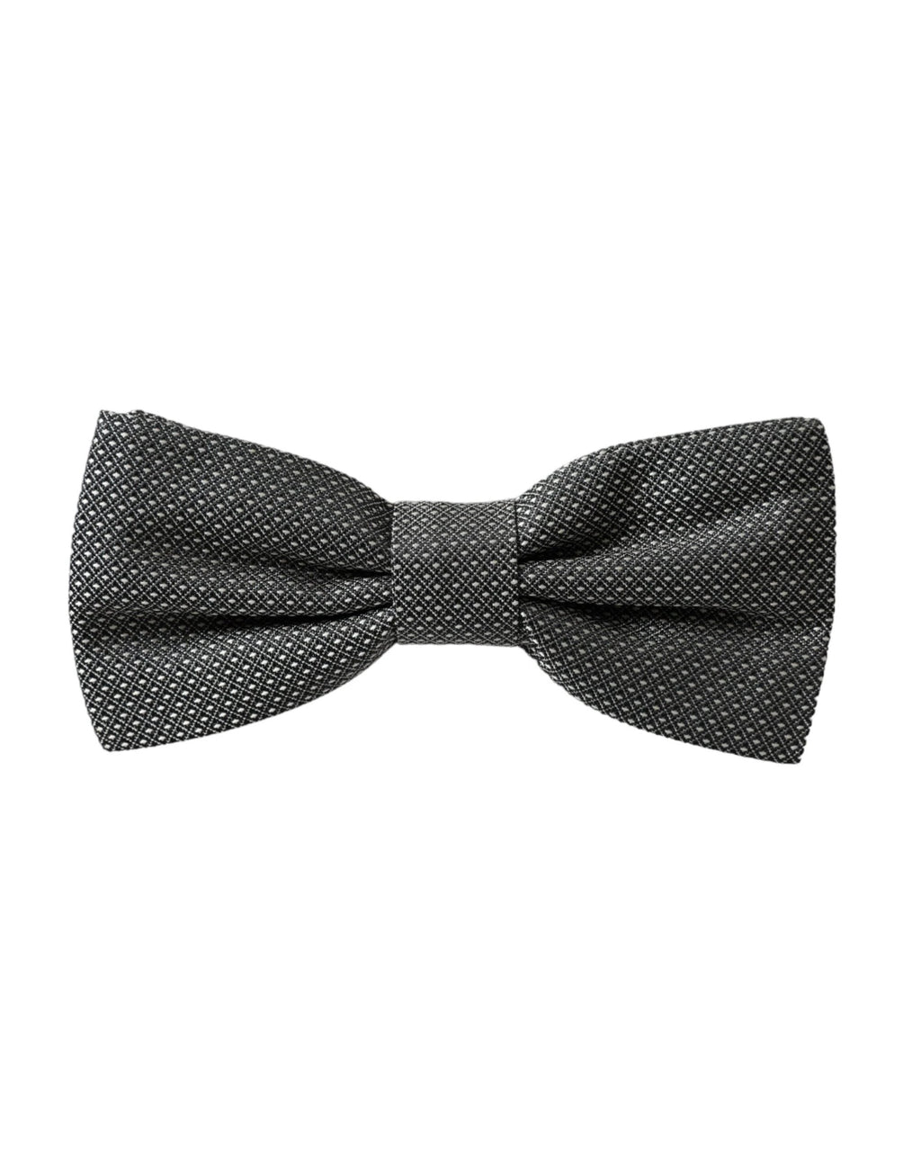 Dolce & Gabbana Gray Silk Patterned Adjustable Neck Men Papillon Bow Tie by Dolce & Gabbana