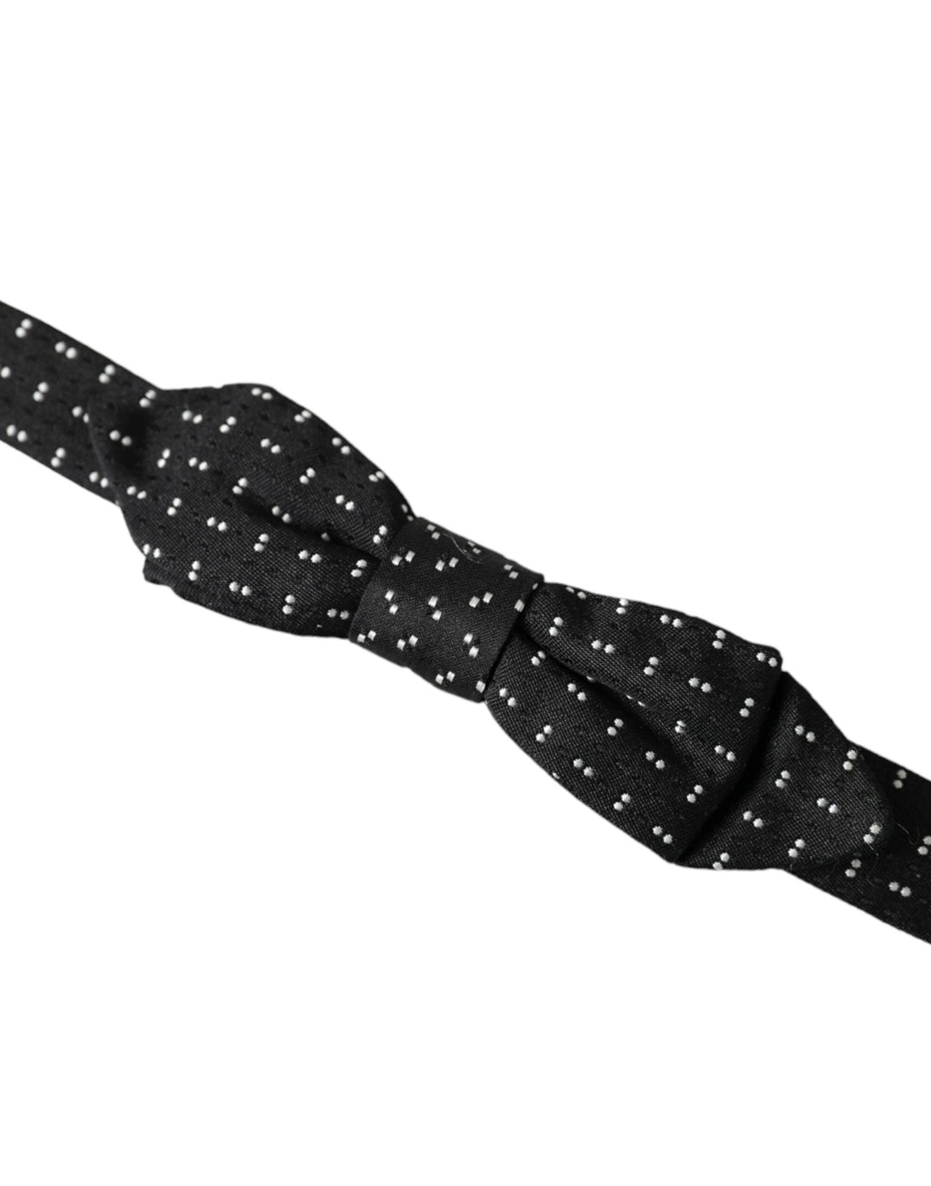 Dolce & Gabbana Black Silk Patterned Adjustable Neck Men Papillon Bow Tie by Dolce & Gabbana
