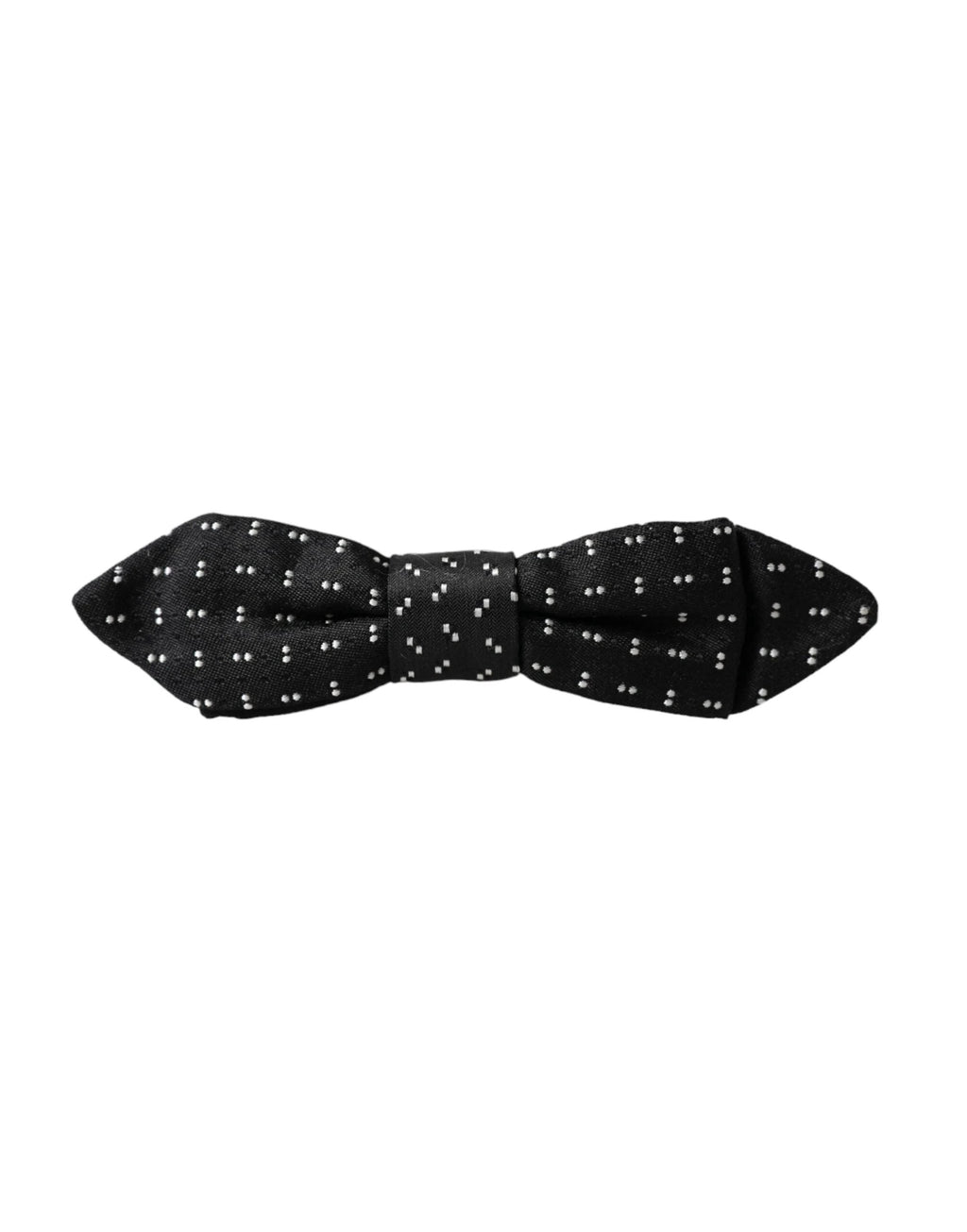 Dolce & Gabbana Black Silk Patterned Adjustable Neck Men Papillon Bow Tie by Dolce & Gabbana
