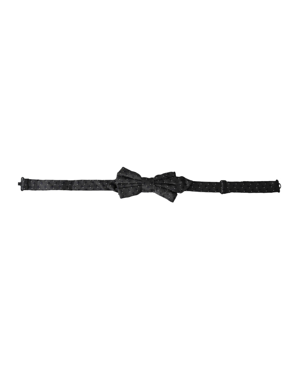 Dolce & Gabbana Black Silk Patterned Adjustable Neck Men Papillon Bow Tie by Dolce & Gabbana