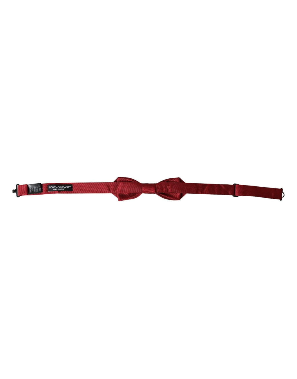 Dolce & Gabbana Red Silk Jacquard Adjustable Neck Men Bow Tie by Dolce & Gabbana