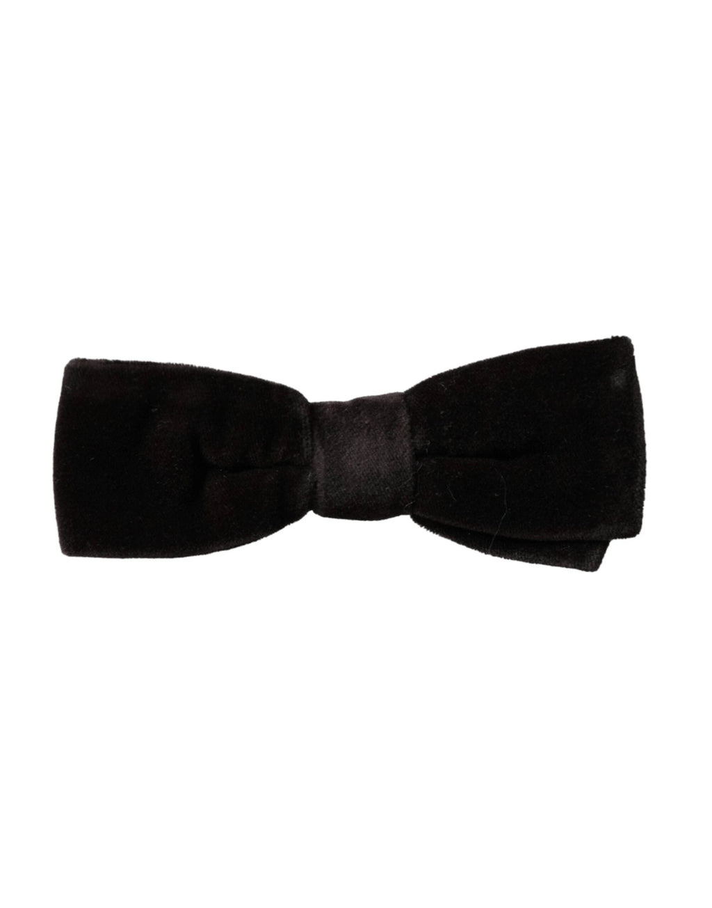 Dolce & Gabbana Black Velvet Cotton Adjustable Neck Men Bow Tie by Dolce & Gabbana